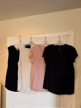 Kindred Bravely Women's Tank & Tee Set — Black, White, Pink